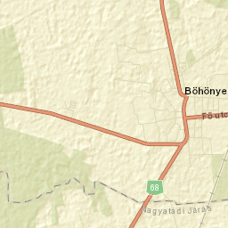 Böhönye Street Map