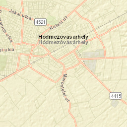 Hódmezővásárhely Street Map