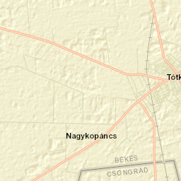 Tótkomlós Street Map