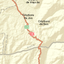Comuna Criștioru de Jos Street Map