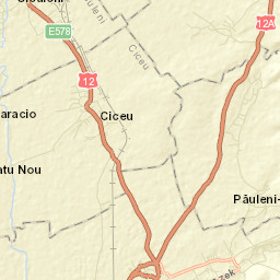 Comuna Ciceu Street Map