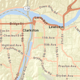 Lewiston Street Map