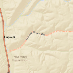 Lapwai Street Map