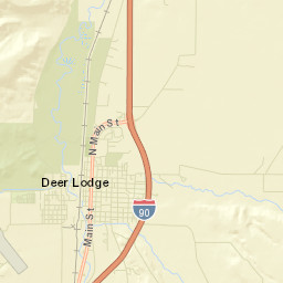 Deer Lodge Street Map
