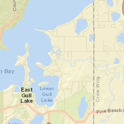 East Gull Lake Street Map