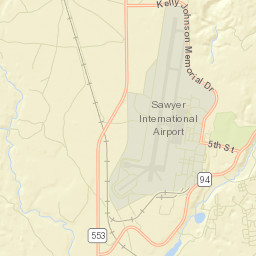 K. I. Sawyer Air Force Base Street Map