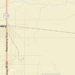 Luce County Street Map