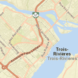 Trois-Rivières Street Map