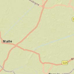 Maillezais Street Map