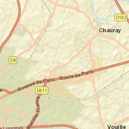 Chauray Street Map