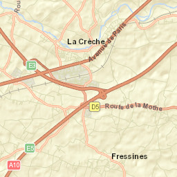 La Crèche Street Map