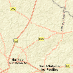 Saint-Sulpice-les-Feuilles Street Map