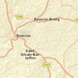 Boussac Street Map