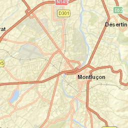 Désertines Street Map