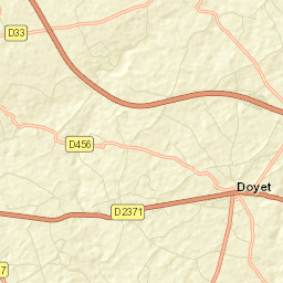 Doyet Street Map