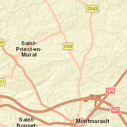 Montmarault Street Map