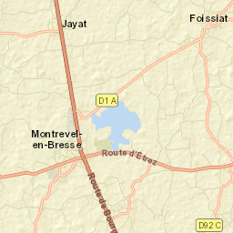 Montrevel-en-Bresse Street Map