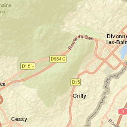 Divonne-les-Bains Street Map