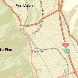 Vouvry Street Map