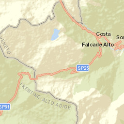 Falcade Alto Street Map