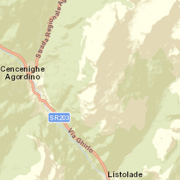 Cencenighe Agordino Street Map