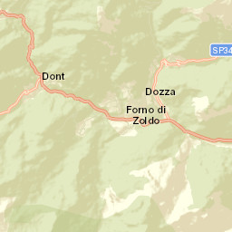 Forno di Zoldo Street Map