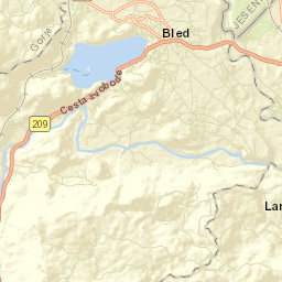 Bled Street Map