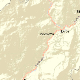 Luče Street Map
