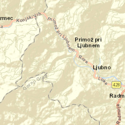 Ljubno ob Savinji Street Map