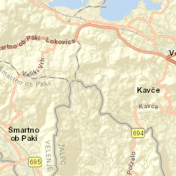 Šmartno ob Paki Street Map