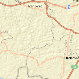 Ivanovec Street Map