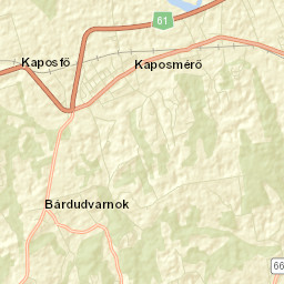 Kaposmérő Street Map