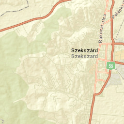 Szekszárd Street Map