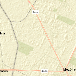 Mezőhegyes Street Map