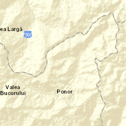 Comuna Ponor Street Map