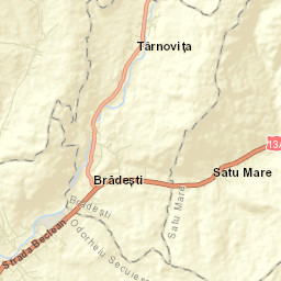Comuna Brădeşti Street Map