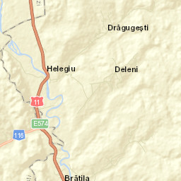 Comuna Helegiu Street Map