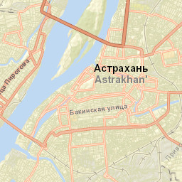 Astrakhan Street Map