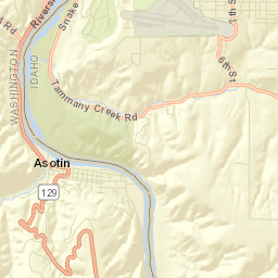 Asotin Street Map