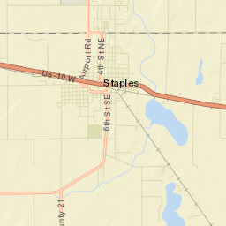 Staples Street Map