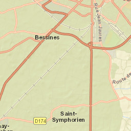 Saint-Symphorien Street Map
