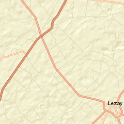Lezay Street Map