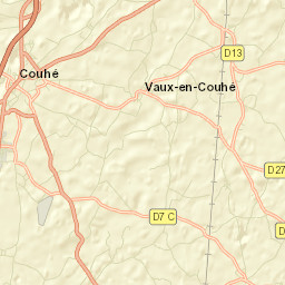 Couhé Street Map