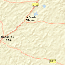 Usson-du-Poitou Street Map