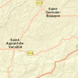 Saint-Agnant-de-Versillat Street Map