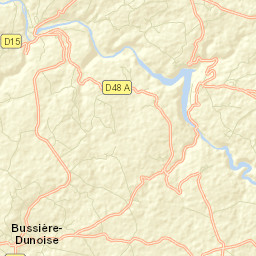 Bussière-Dunoise Street Map