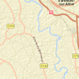 Varennes-sur-Allier Street Map