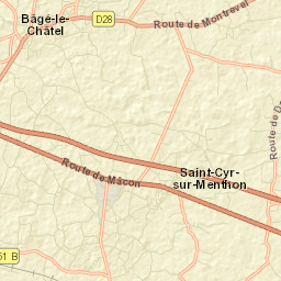 Bâgé-la-Ville Street Map