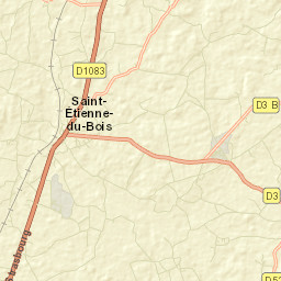 Saint-Étienne-du-Bois Street Map