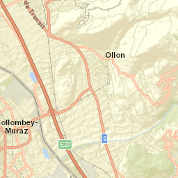 Collombey Street Map